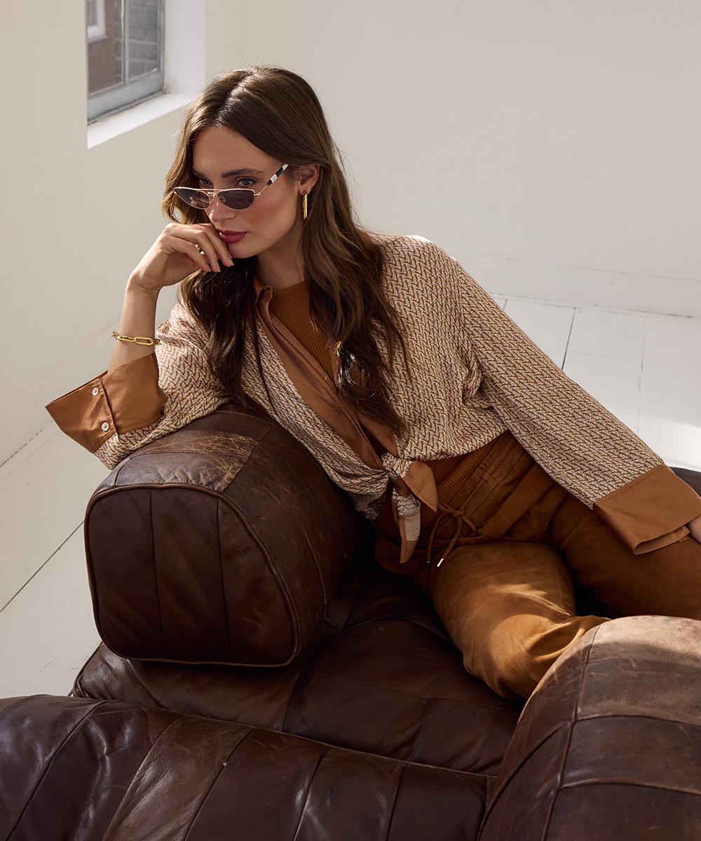 Tafine Oblique | Cashew Brown