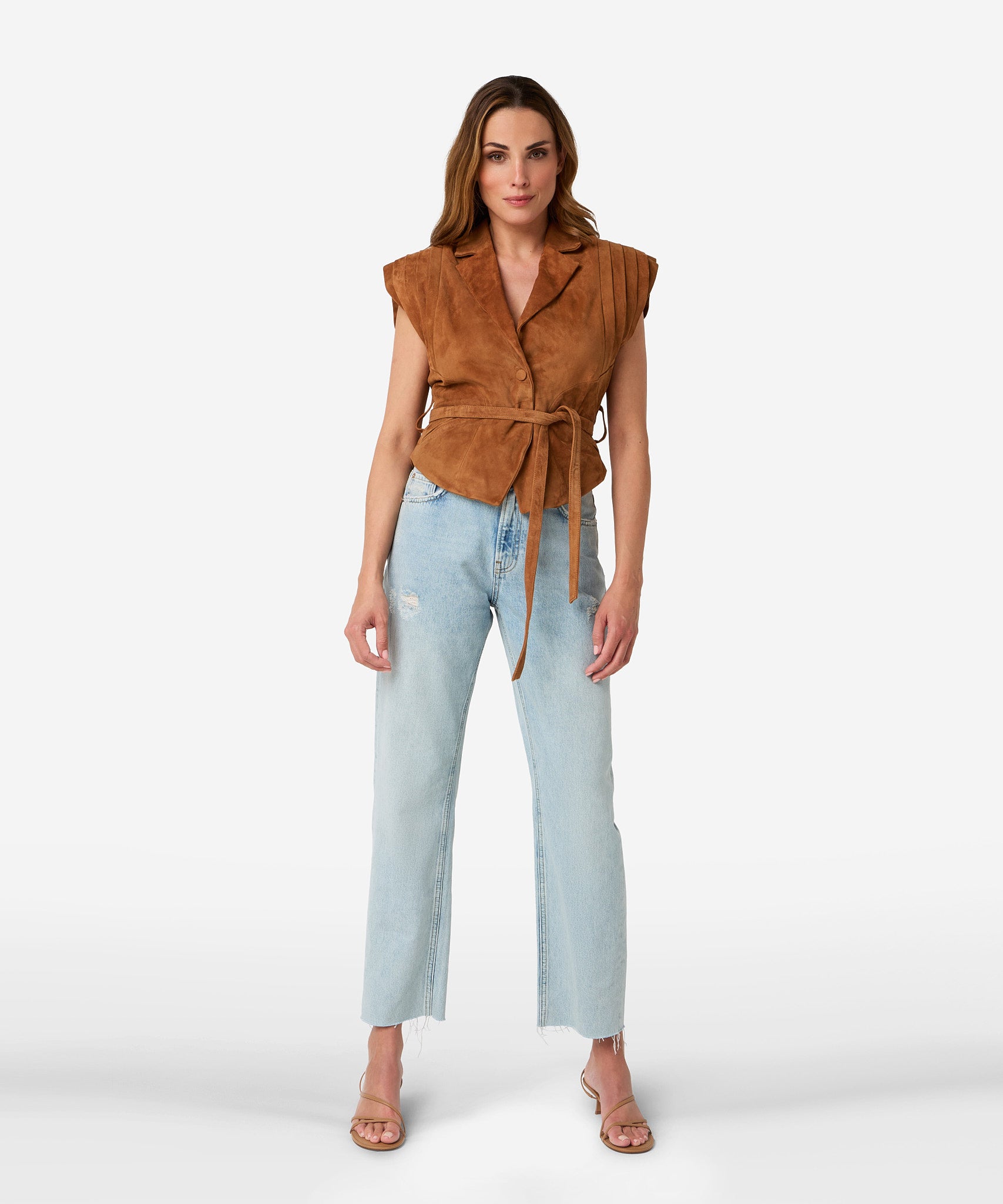 Joyce Suede | Cashew Brown