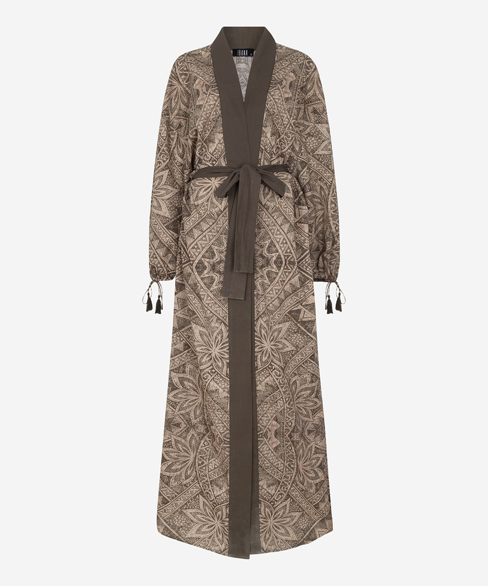 Shaggy Kimono | Olive Bloom