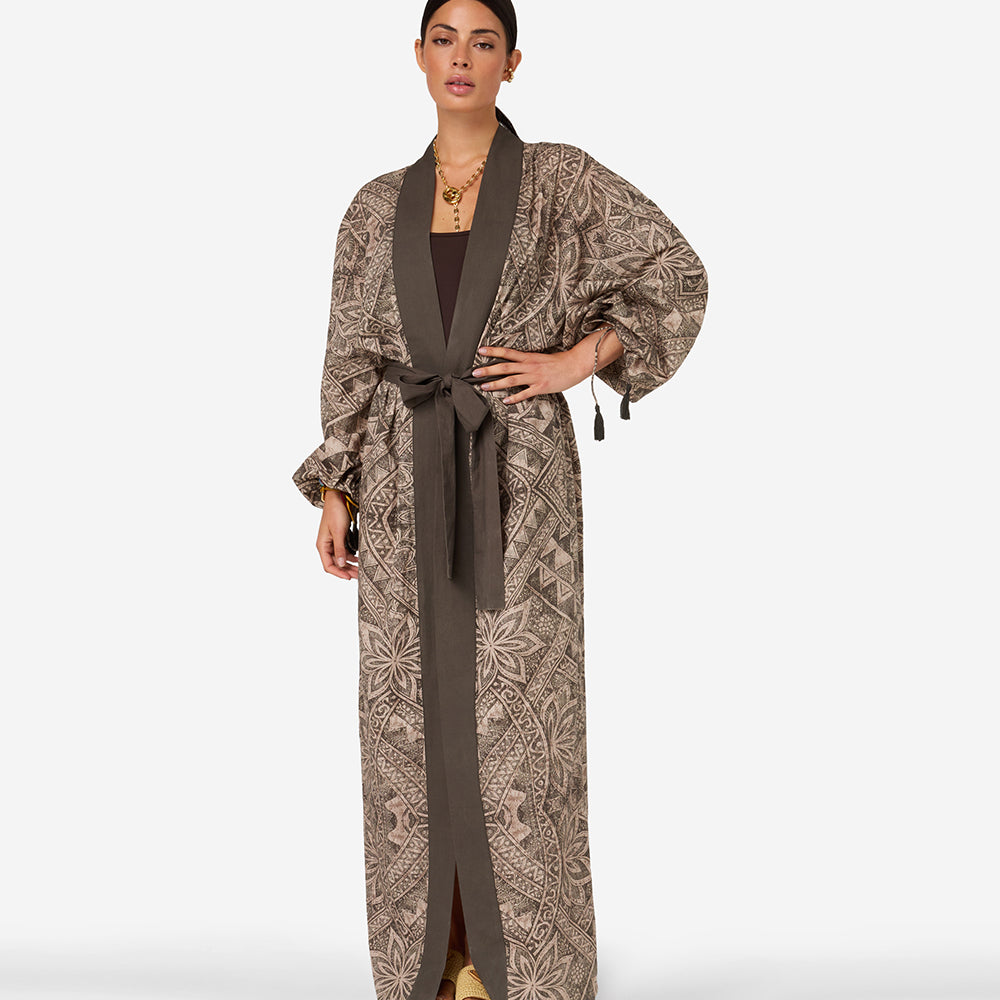 Shaggy Kimono | Olive Bloom